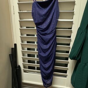 Purple semi formal dress. Never worn